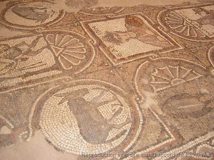 PICT2995 Mosaque dans la ruine de l'Eqlise Bysantine