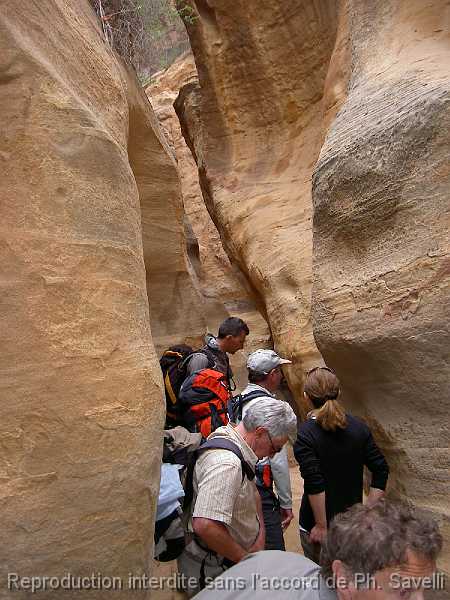 PICT3007 Dans le canyon dbouchant sur le tunnel de drivation du Wadi