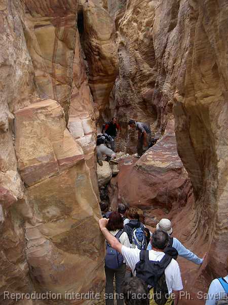 PICT3011 Dans le canyon dbouchant sur le tunnel de drivation du Wadi